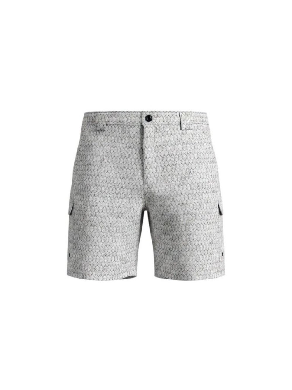Reel Legends Mens Gray Snake Print Cargo Shorts XL